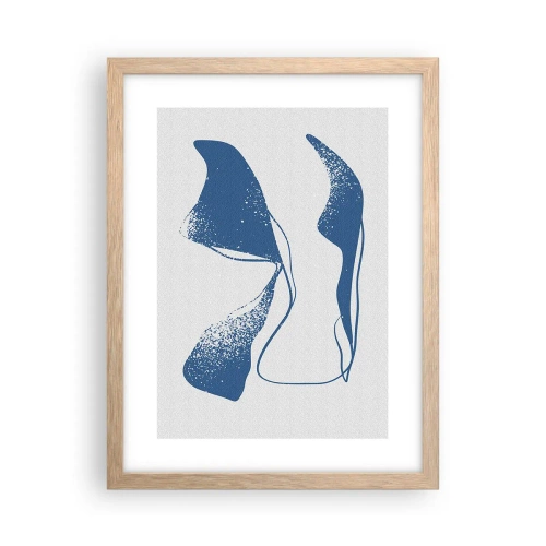 Plakát v rámu světlý dub - Okřídlená abstrakce - 30x40 cm