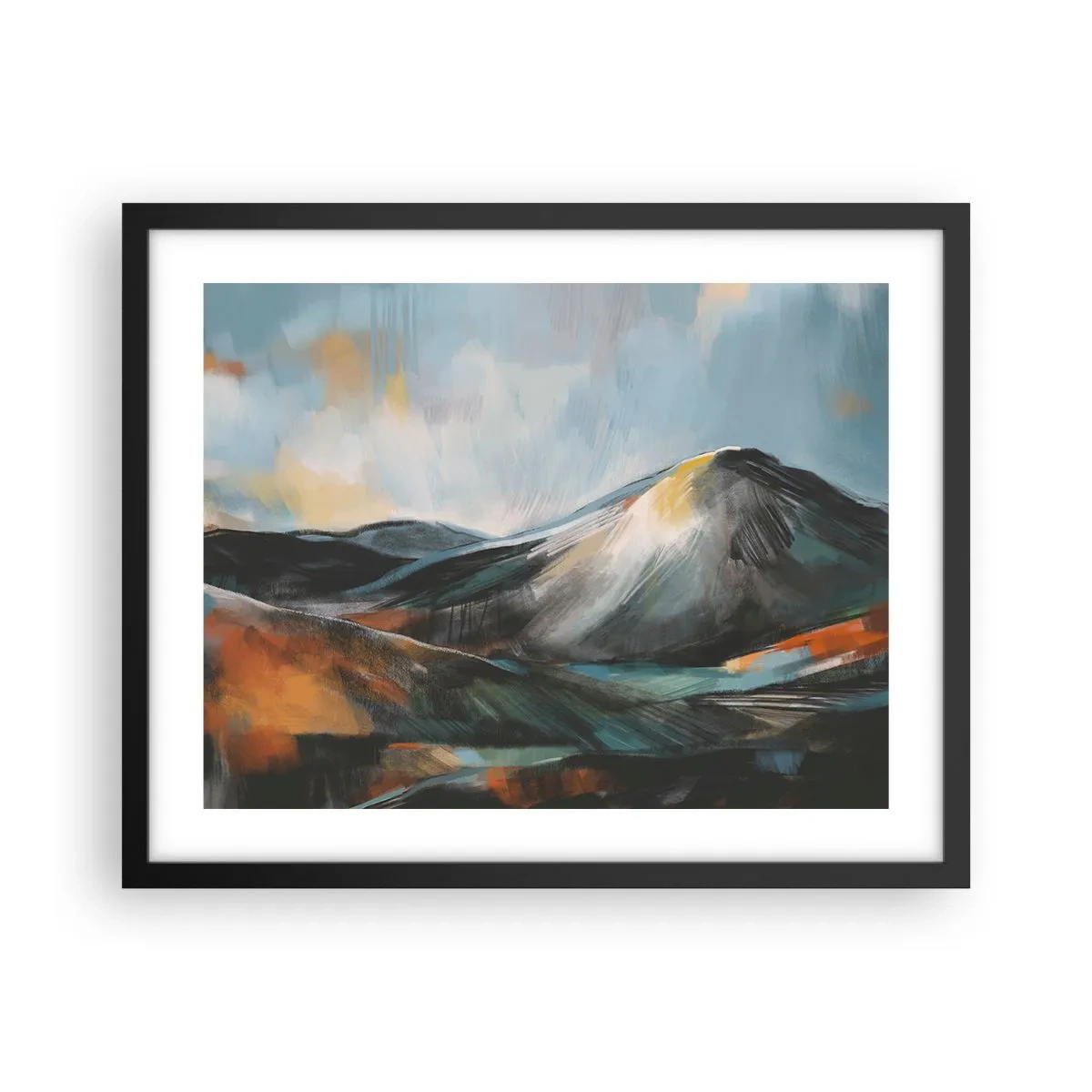 Plakát v černém rámu - Syrové i krásné - 50x40 cm