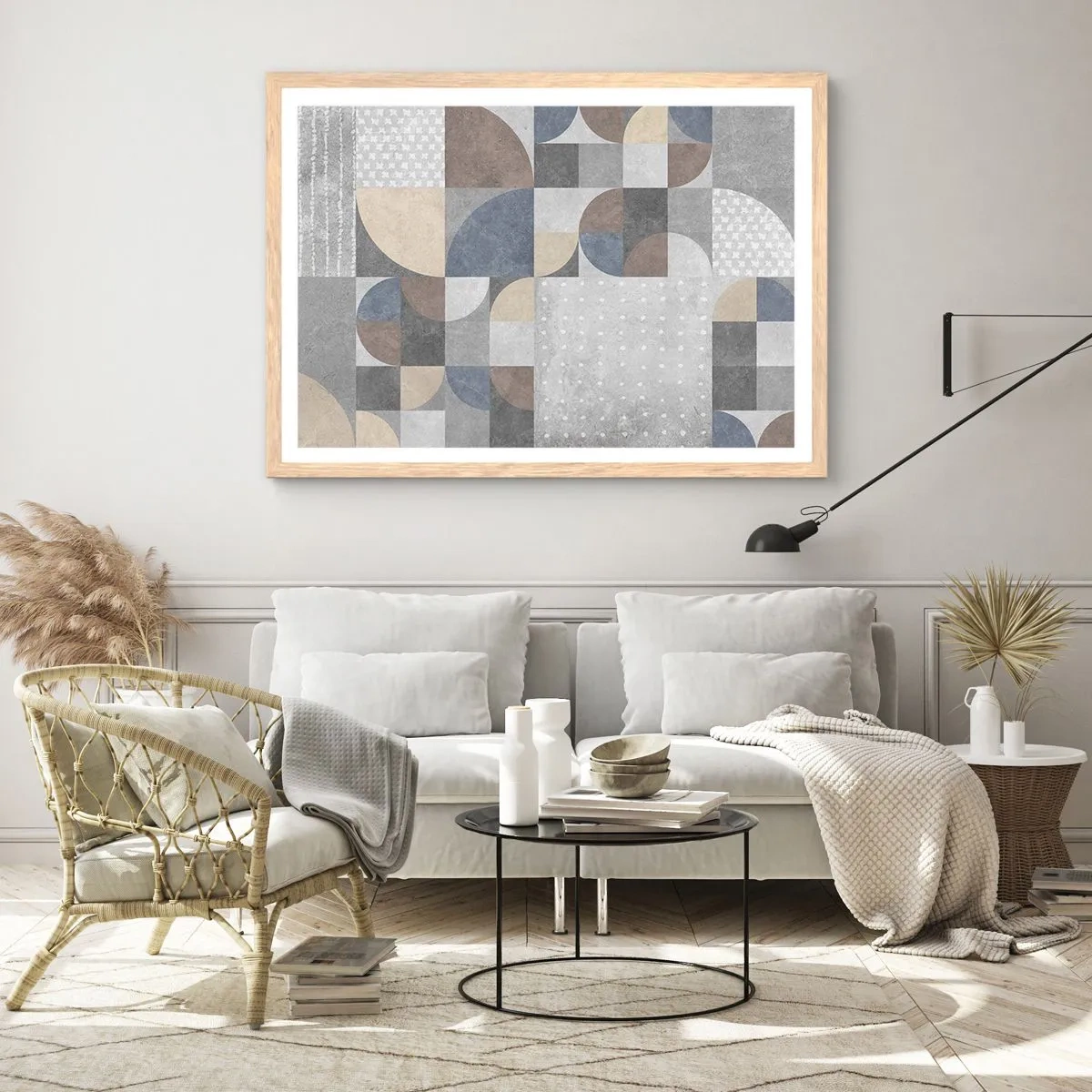 Plakát v rámu světlý dub - Keramická fantazie - 70x50 cm