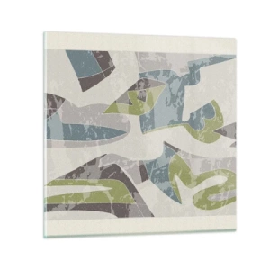 Obraz na skle - Kompozice za sklem - 70x70 cm