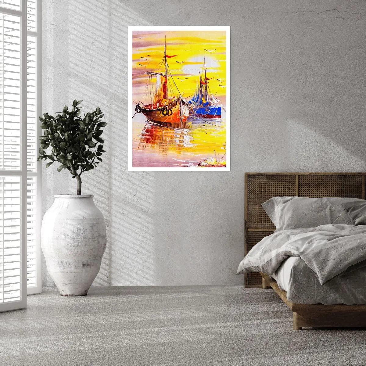 Plakát - Zasloužený odpočinek v přístavu - 61x91 cm