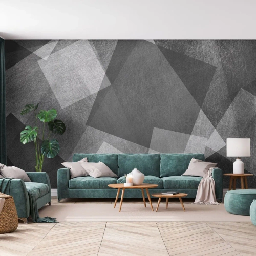 Fototapeta Premium Canvas - Odvěký symbol trvalosti a pořádku - Abstrakce, Kus, Černý a bílý - 450x315 cm