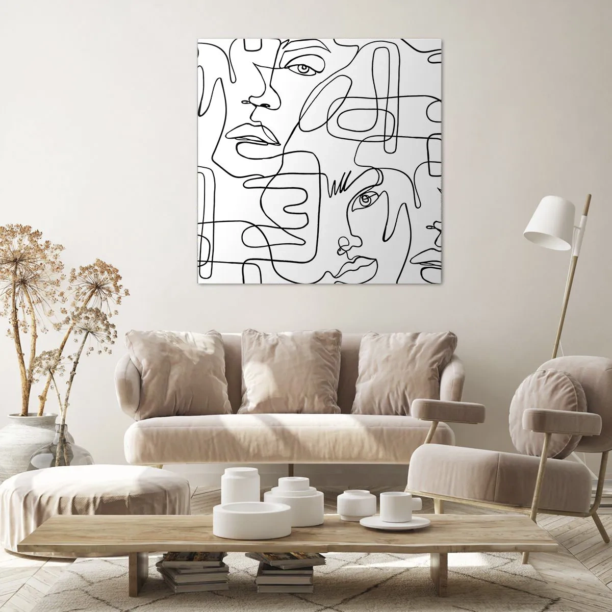 Obraz na plátně - Ve spletených emocích - 40x40 cm