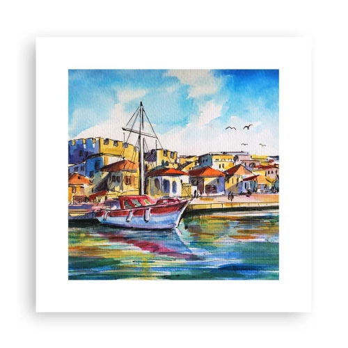 Plakát - Duhové odpoledne - 30x30 cm