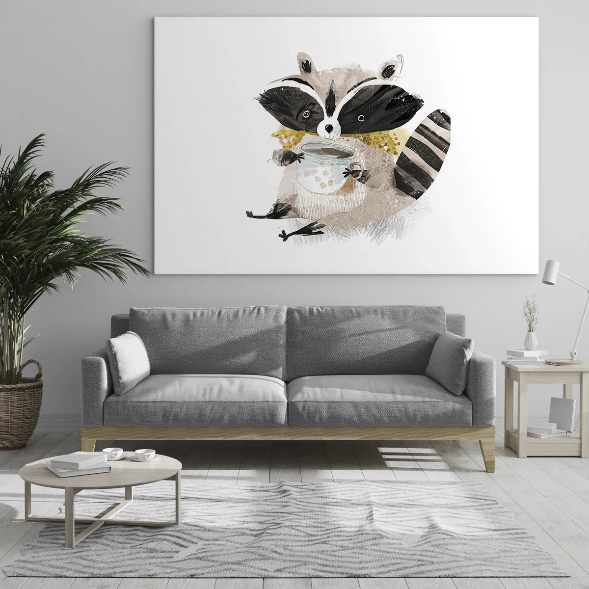 Obraz na skle - Můj přítel mýval - 100x70 cm