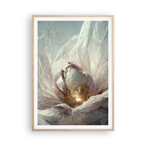 Plakát v rámu světlý dub - Rozkvétá jednou za sto let - 70x100 cm