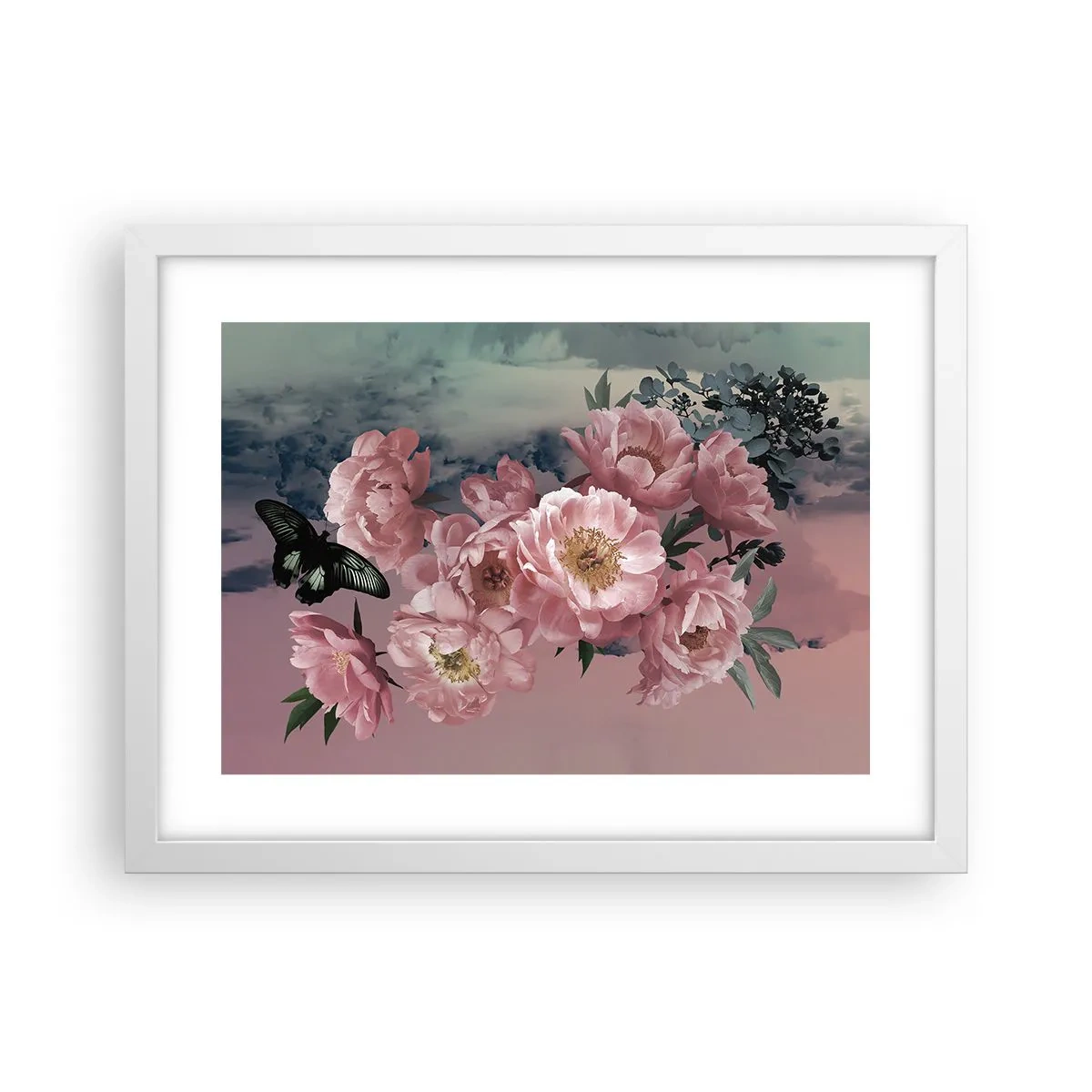 Plakát v bílém rámu - Vrchol romantismu - 40x30 cm