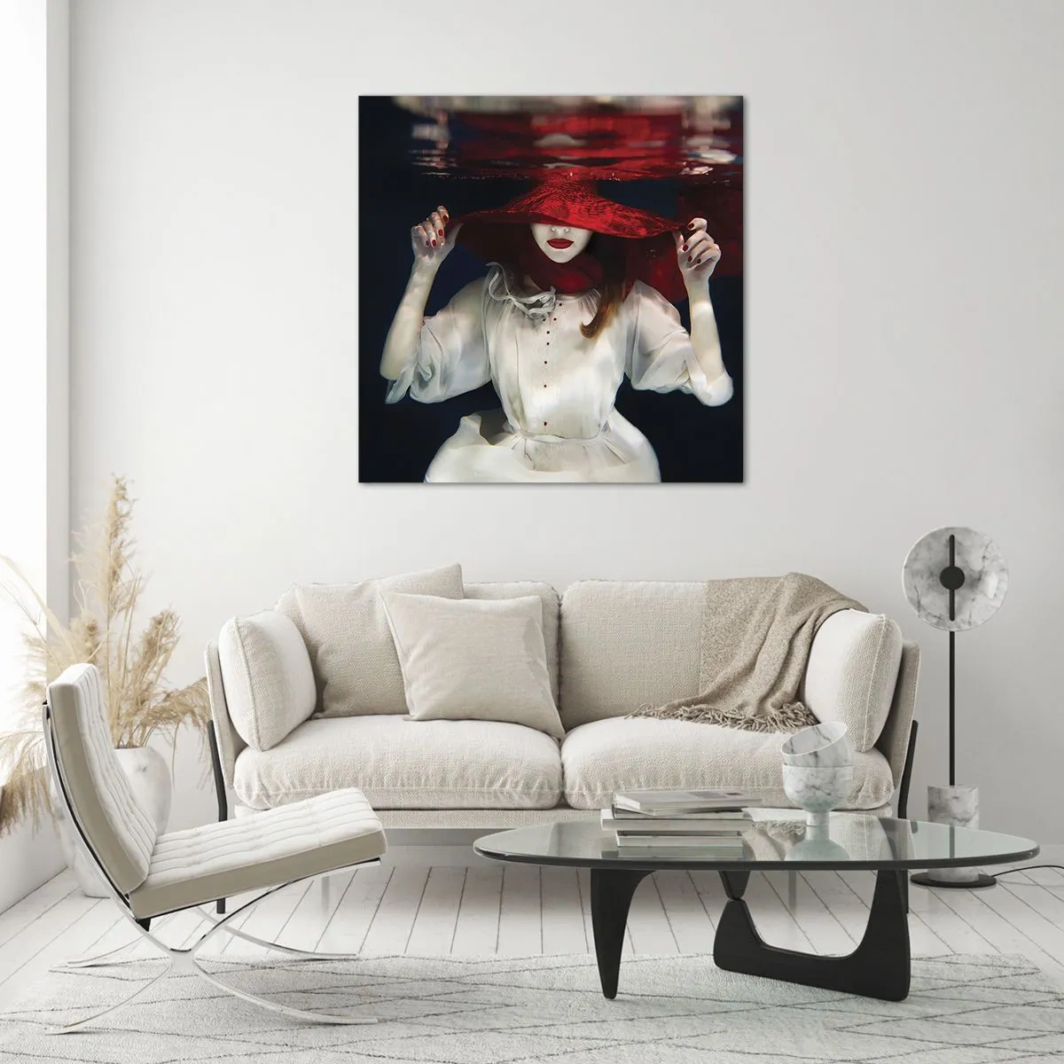 Obraz na skle - Divoženka - 40x40 cm