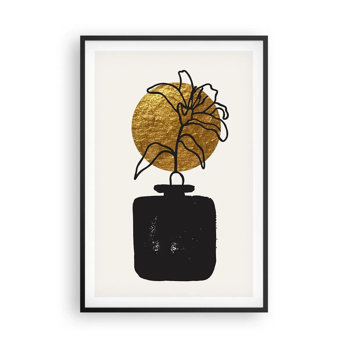 Plakát v černém rámu - Krása, která má cenu zlata - 61x91 cm