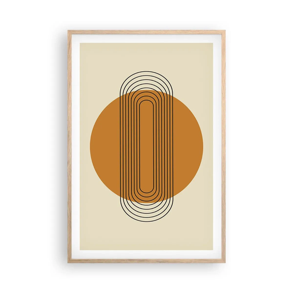 Plakát v rámu světlý dub - Dokonalý plán - 61x91 cm