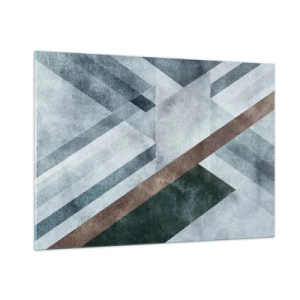 Obraz na skle - Sofistikovaná elegance geometrie - 100x70 cm