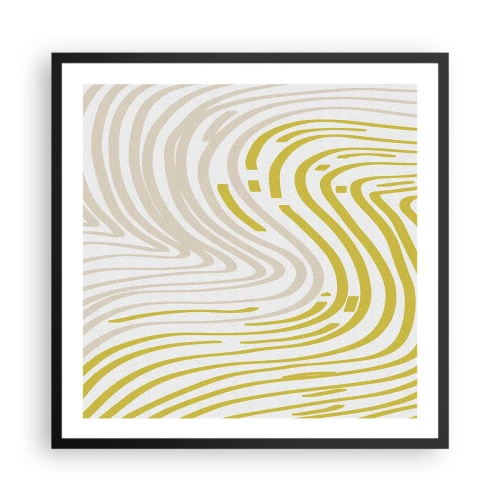 Plakát v černém rámu - Kompozice s mírným ohybem - 60x60 cm