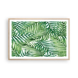 Plakát v rámu světlý dub - Pod zeleným baldachýnem - 91x61 cm