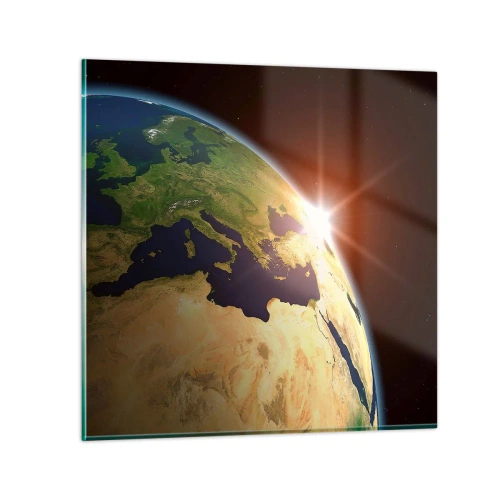 Obraz na skle - Východ slunce - 30x30 cm