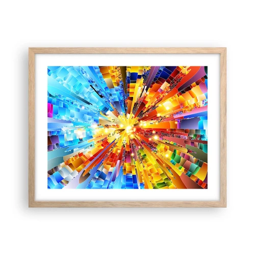 Plakát v rámu světlý dub - In medias res - 50x40 cm