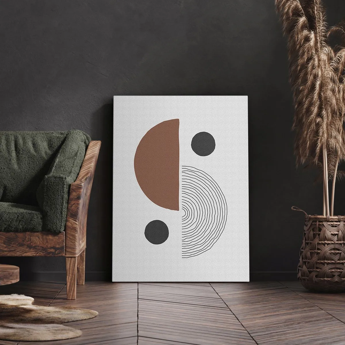 Obraz na plátně - Dokonalost kruhu - 45x80 cm