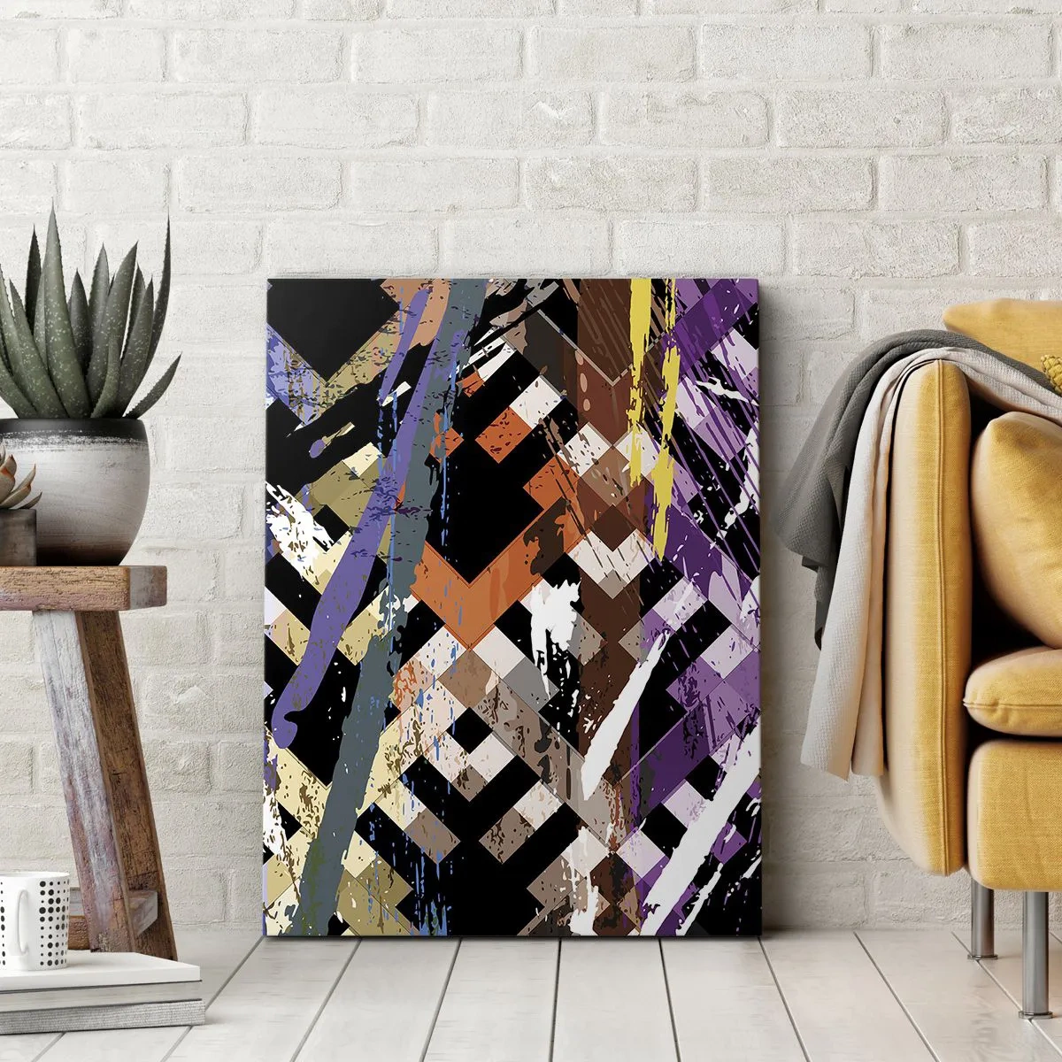 Obraz na plátně - Umocněné na druhou - 55x100 cm