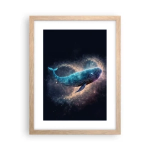 Plakát v rámu světlý dub - Je takový svět… - 30x40 cm