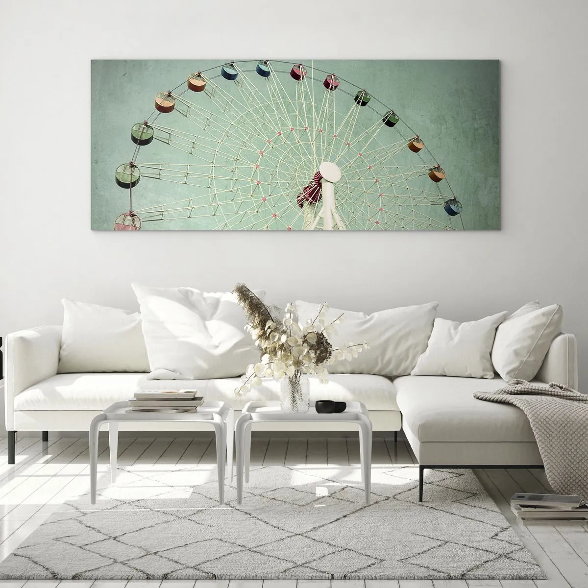 Obraz na skle - Zveme vás k zábavě - 100x40 cm