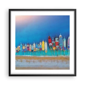 Plakát v černém rámu - Z ptačí perspektivy - 50x50 cm