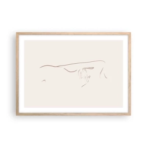Plakát v rámu světlý dub - Tvar touhy - 70x50 cm