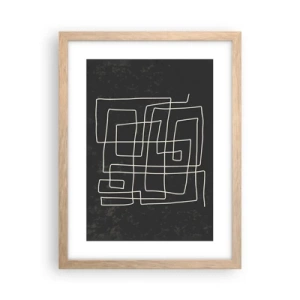 Plakát v rámu světlý dub - Není to tak jednoduché - 30x40 cm