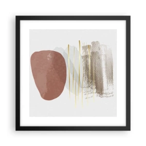 Plakát v černém rámu - Abstraktní kolonáda - 40x40 cm