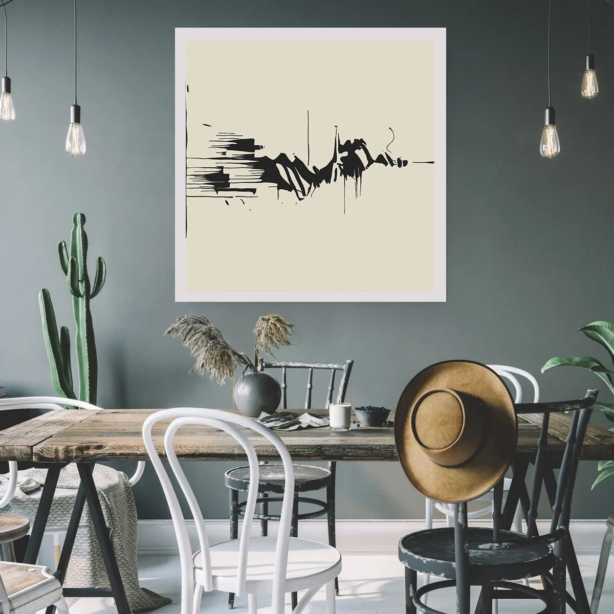 Plakát - Spěšná abstrakce - 60x60 cm