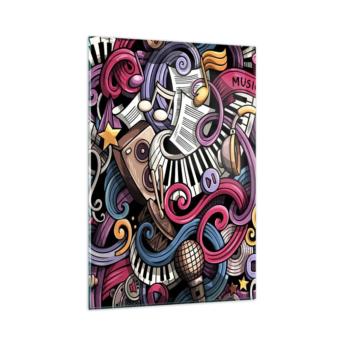 Obraz na skle - Komplikovaná melodie - 80x120 cm