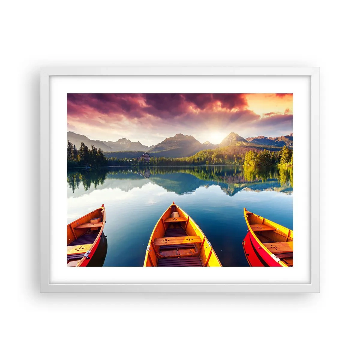 Plakát v bílém rámu - Nic proti přírodě - 50x40 cm