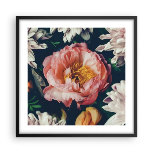 Plakát v černém rámu - S barokním přepychem - 50x50 cm