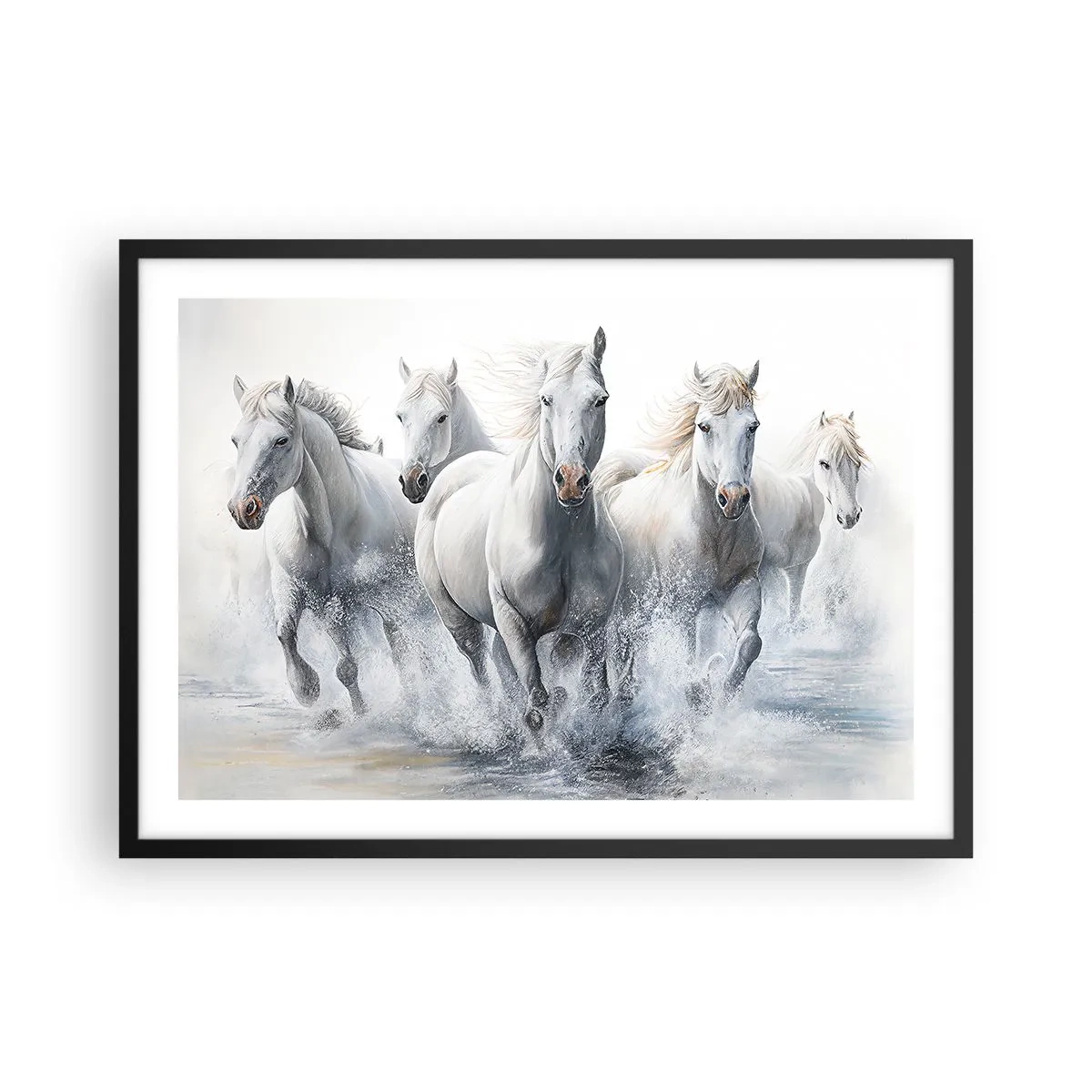 Plakát v černém rámu - Bílá magie - 70x50 cm