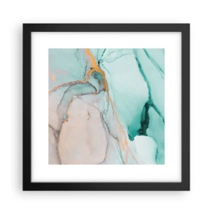 Plakát v černém rámu - Tanec tvarů a barev - 30x30 cm