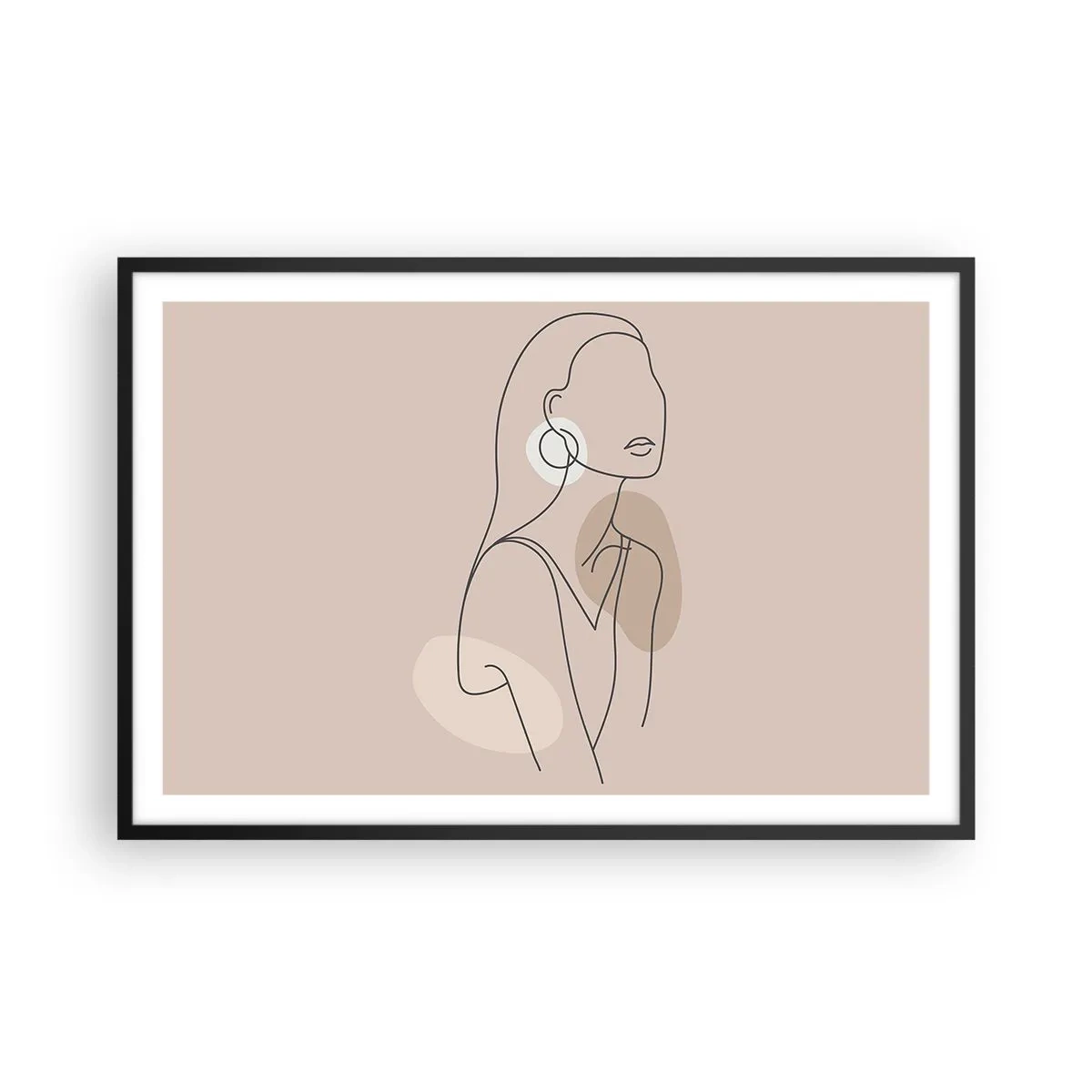 Plakát v černém rámu - Dívčí ikona - 91x61 cm