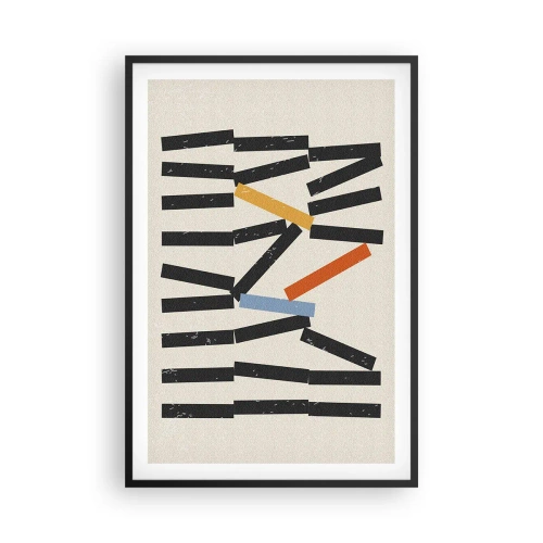 Plakát v černém rámu - Domino – kompozice - 61x91 cm