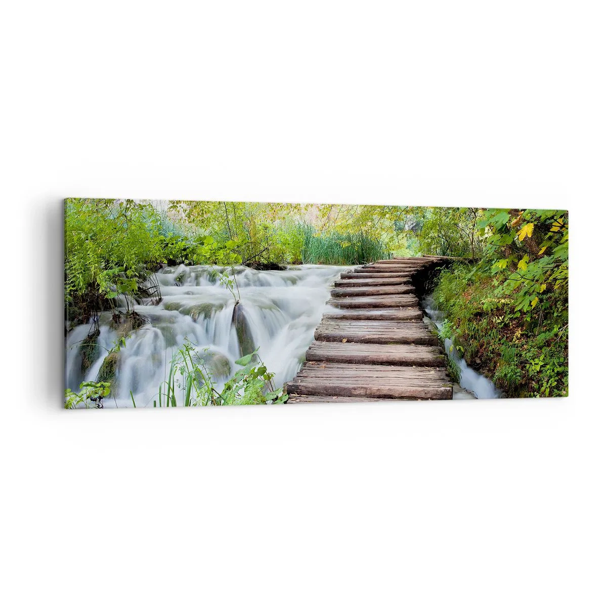 Obraz na plátně - Voda není vůbec tichá - 140x50 cm