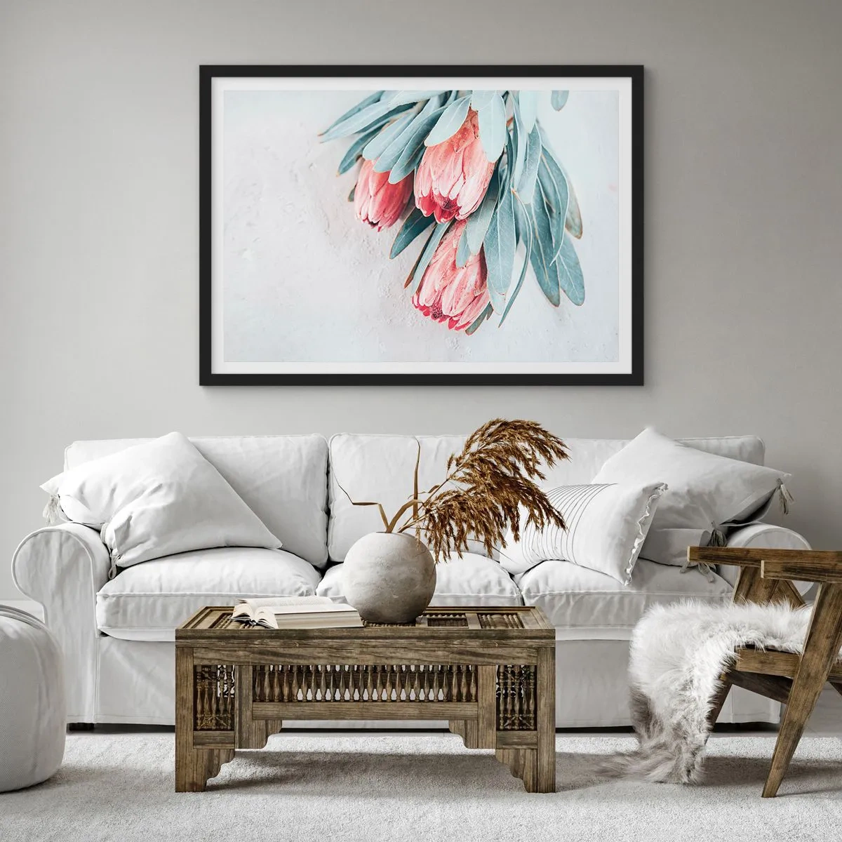 Plakát v černém rámu - Zahanbené svou vlastní krásou - 91x61 cm