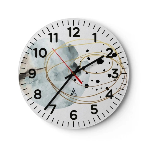 Nástěnné hodiny - V objetí prostoru - 30x30 cm