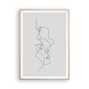 Plakát v rámu světlý dub - Žár vášnivých tužeb - 70x100 cm