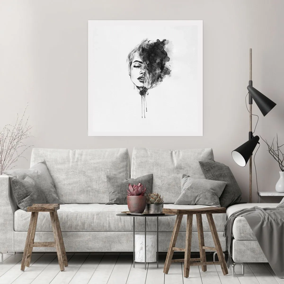 Plakát - O čem sní dívka - 50x50 cm