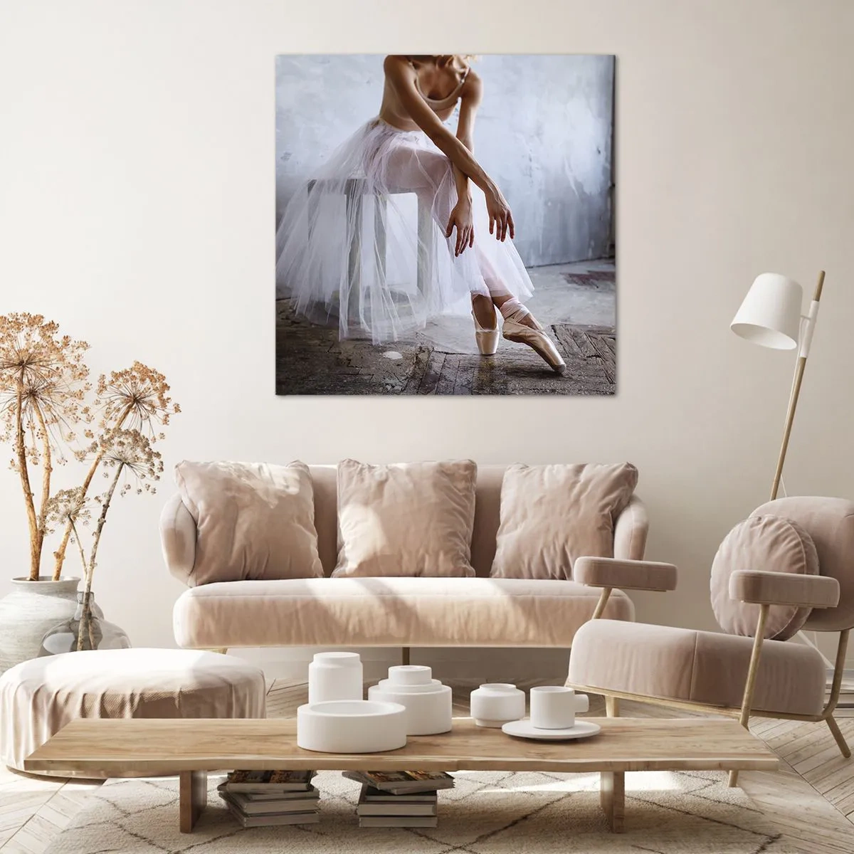 Obraz na plátně - Než se rozsvítí světla rampy - 60x60 cm