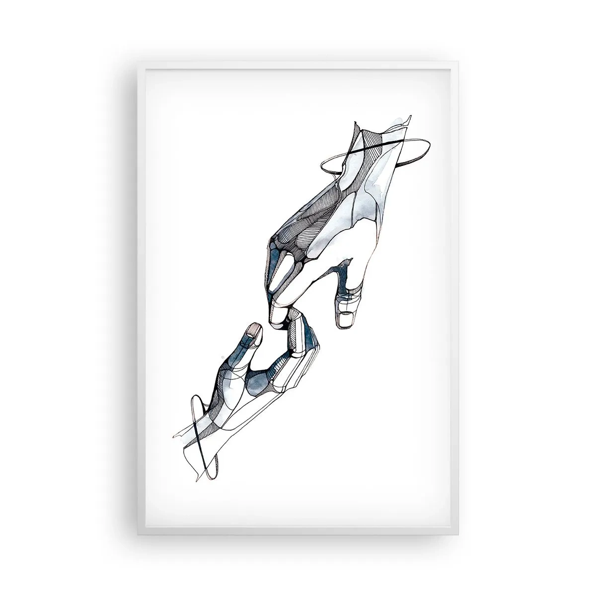 Plakát v bílém rámu - Dobré gesto - 61x91 cm