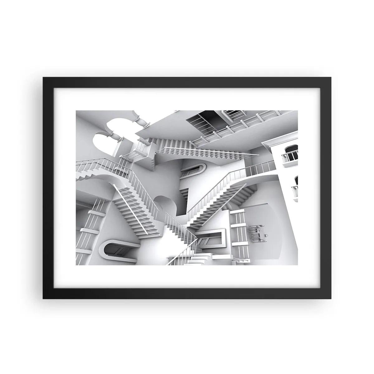 Plakát v černém rámu - Paradoxy prostoru - 40x30 cm