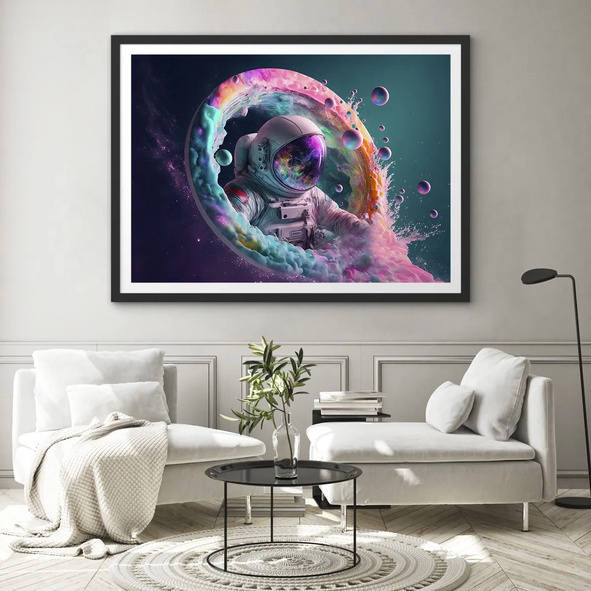 Plakát v černém rámu - Hvězdná brána - 100x70 cm