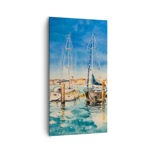 Obraz na plátně - Slunečná laguna - 55x100 cm