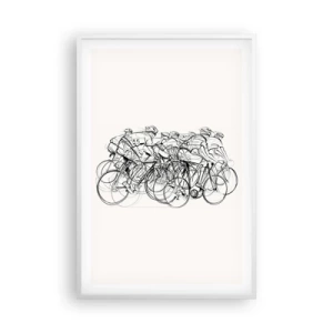 Plakát v bílém rámu - Společně v týmu - 61x91 cm