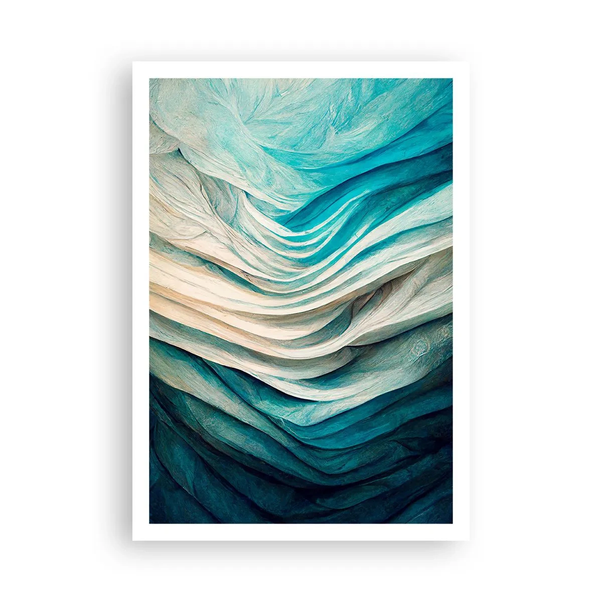 Plakát - Modrá neukojitelnost - 70x100 cm