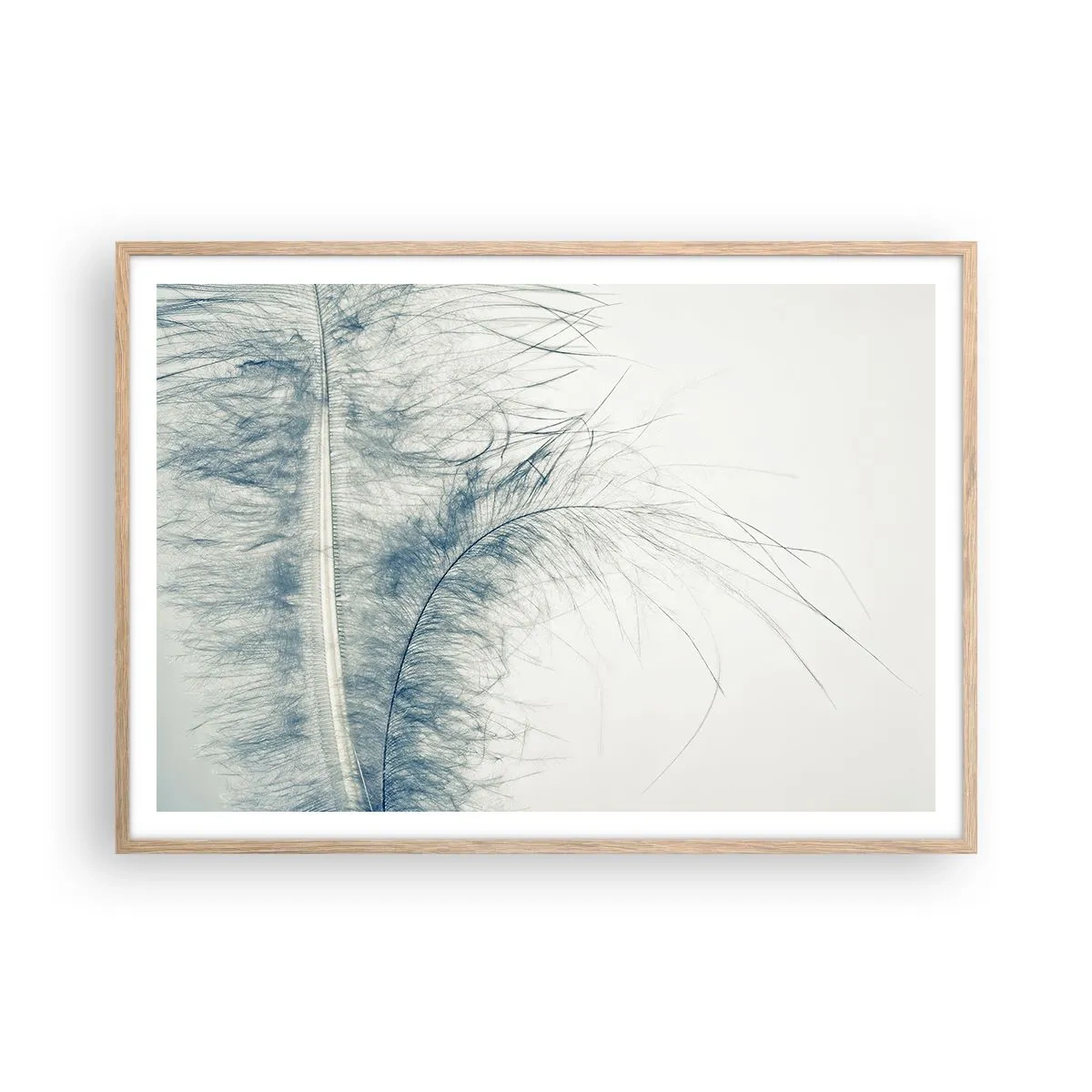 Plakát v rámu světlý dub - Šepot přírody - 100x70 cm