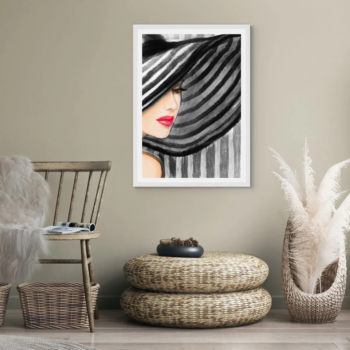 Plakát v bílém rámu - Kde tě hledat? - 50x70 cm