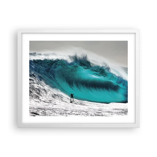 Plakát v bílém rámu - Výzva přijata - 50x40 cm